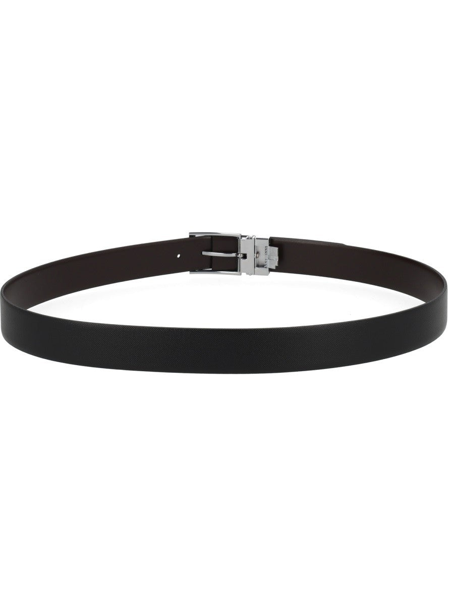 Boss Gert-D Leren Riem – Zwart