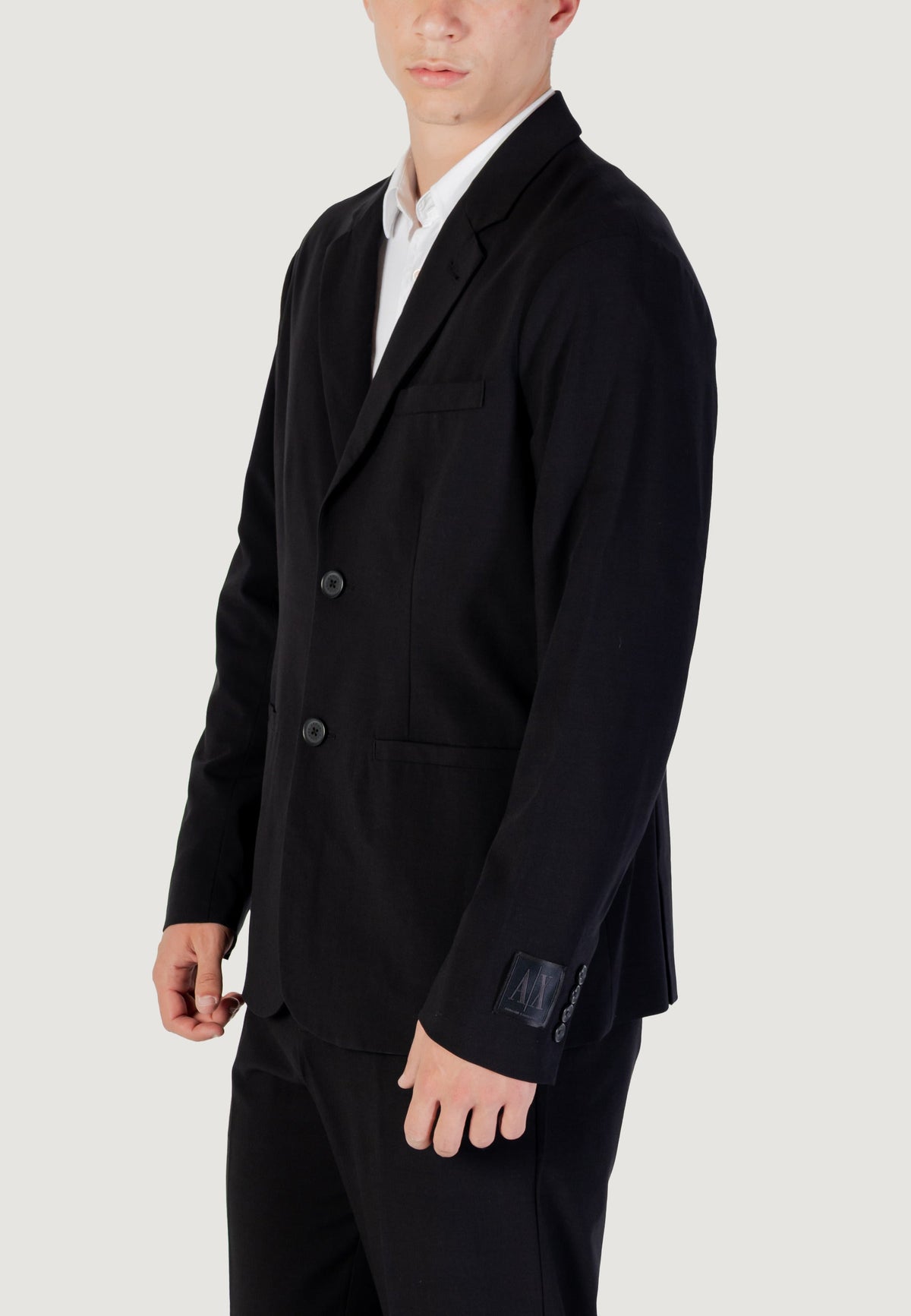 Armani Exchange Blazer van Polyestermix – Zwart