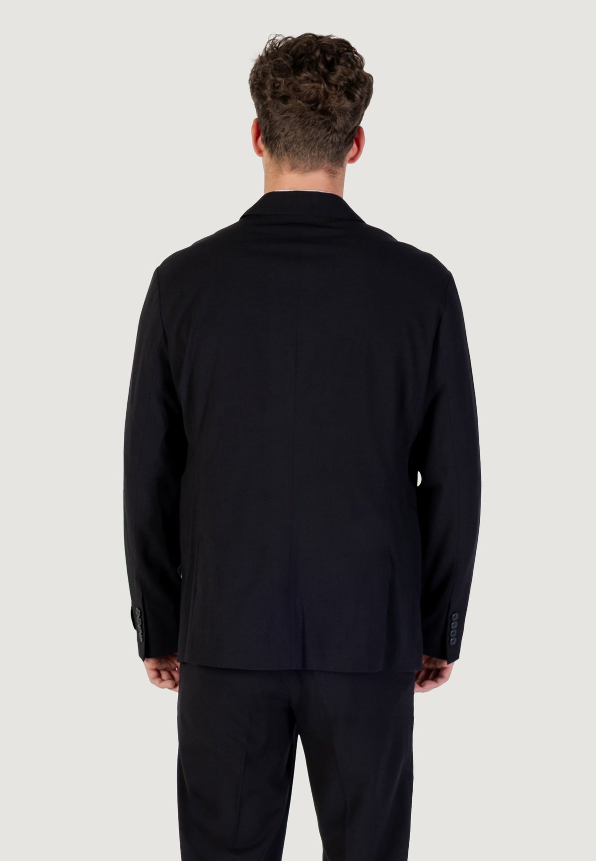 Armani Exchange Blazer van Polyestermix – Zwart