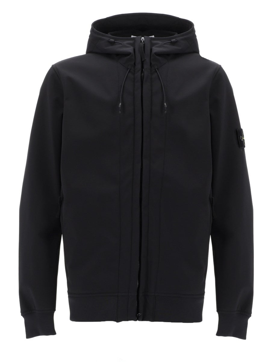 Stone Island Jas van tweelaags technische stof – Zwart
