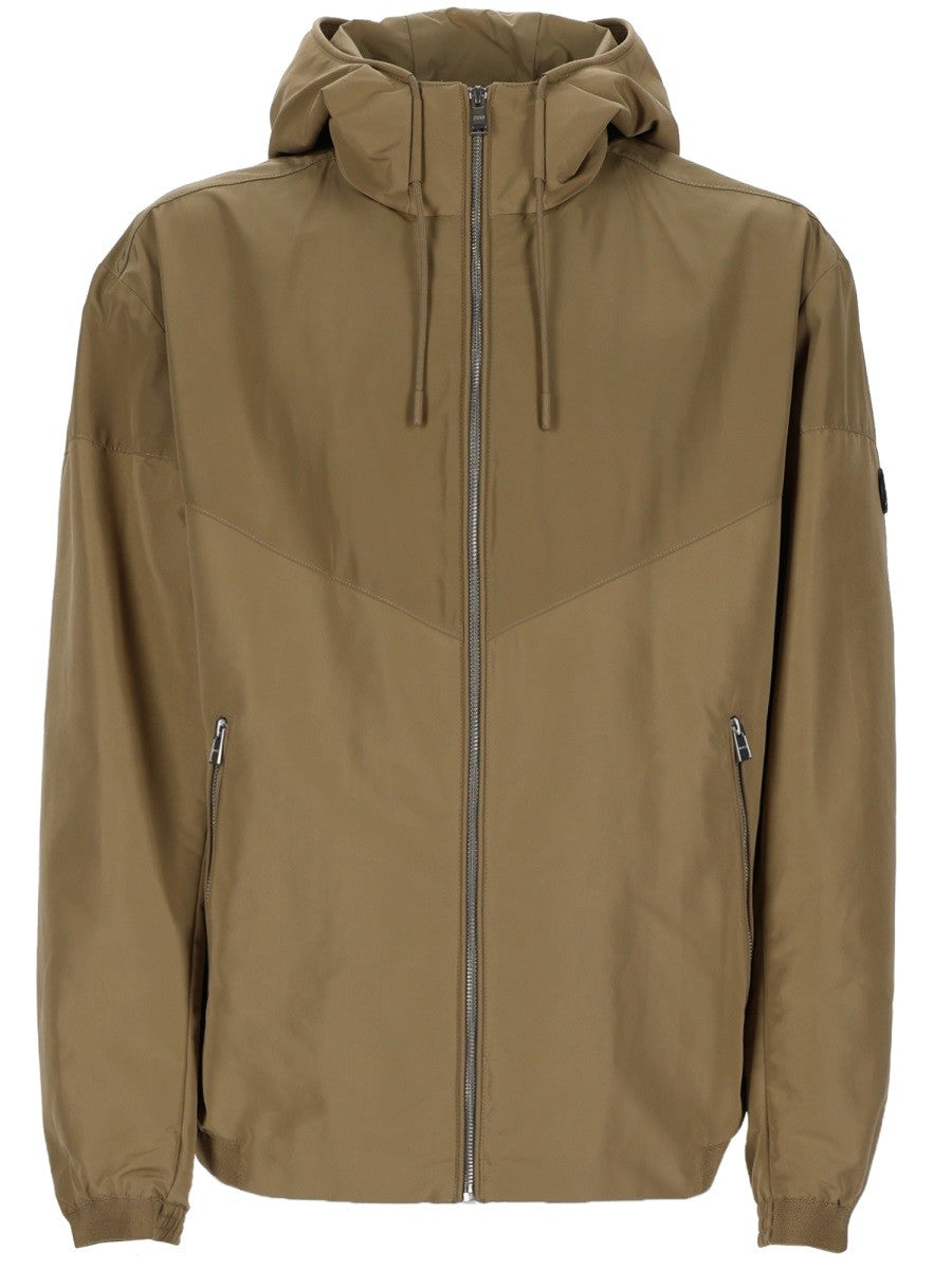 Boss Jas met capuchon en rits – Beige