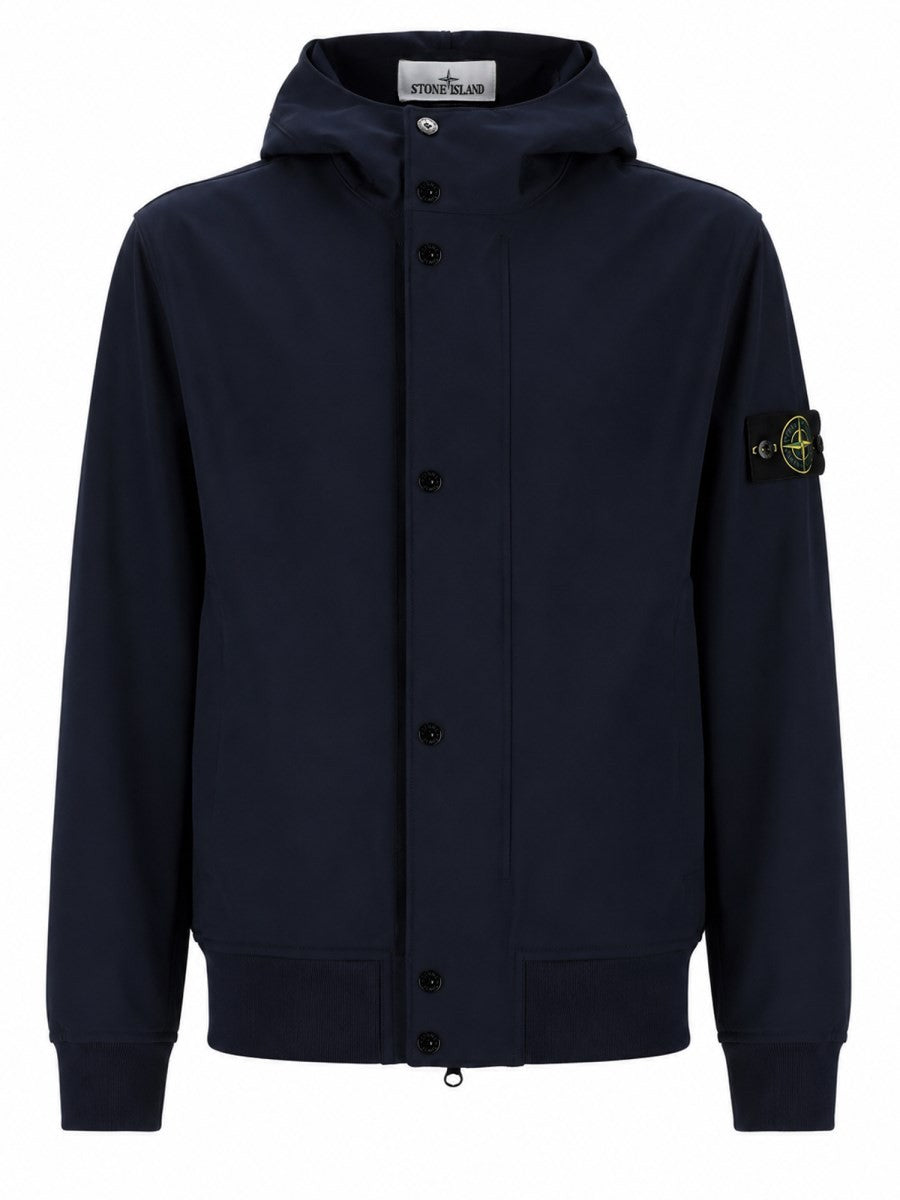 Stone Island Jas met capuchon – Marineblauw