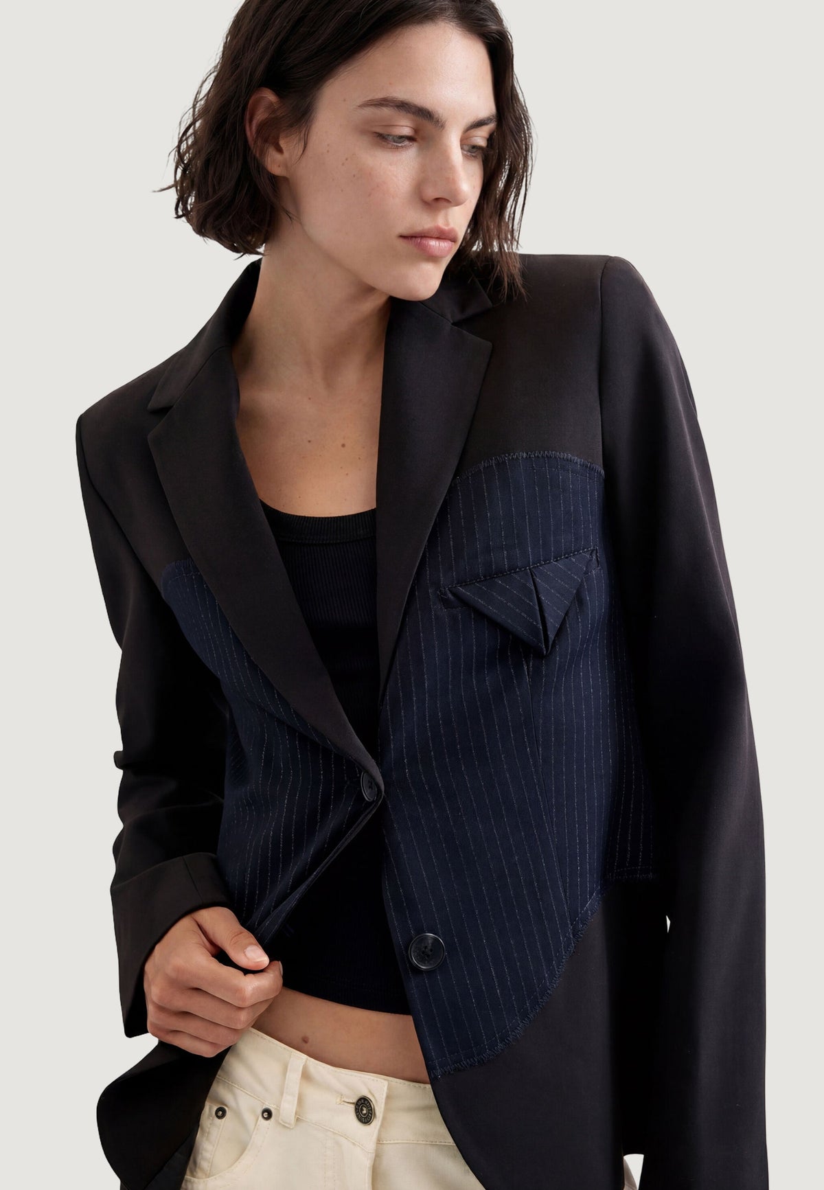 Desigual Wave Diplo Blazer – Marineblauw