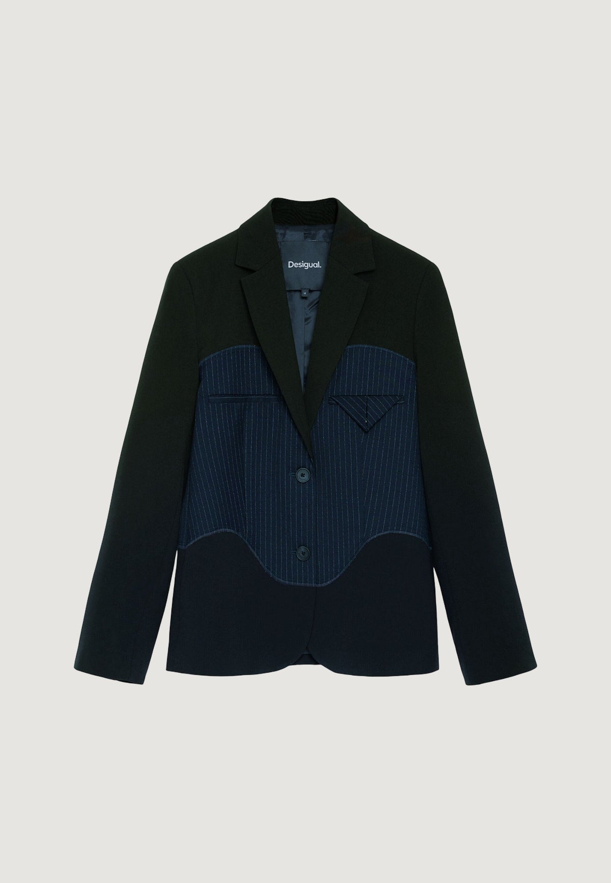 Desigual Wave Diplo Blazer – Marineblauw