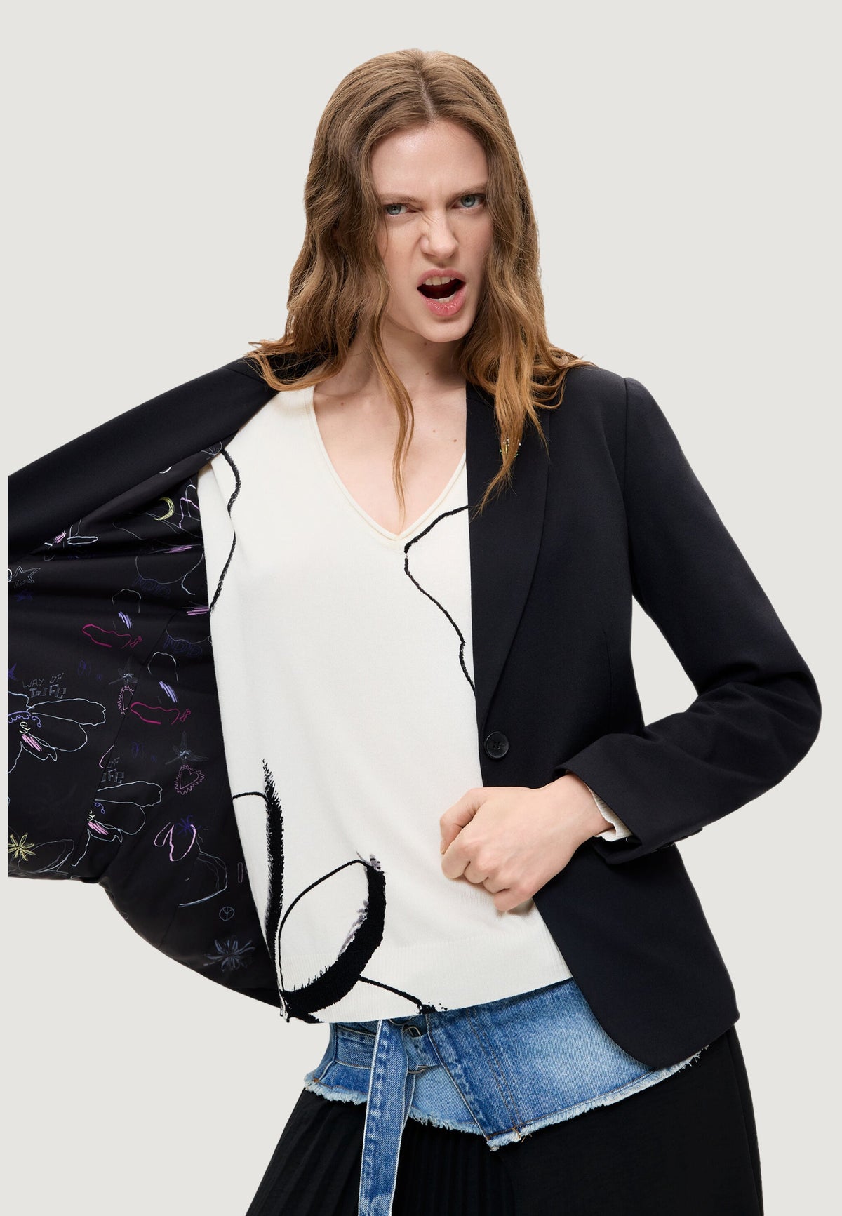 Desigual Nino Blazer – Zwart