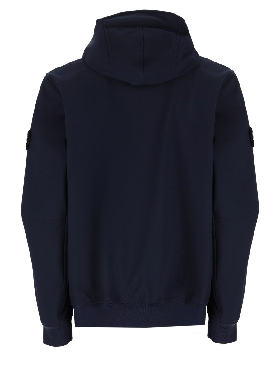Stone Island Jas van tweelaags technische stof – Marineblauw