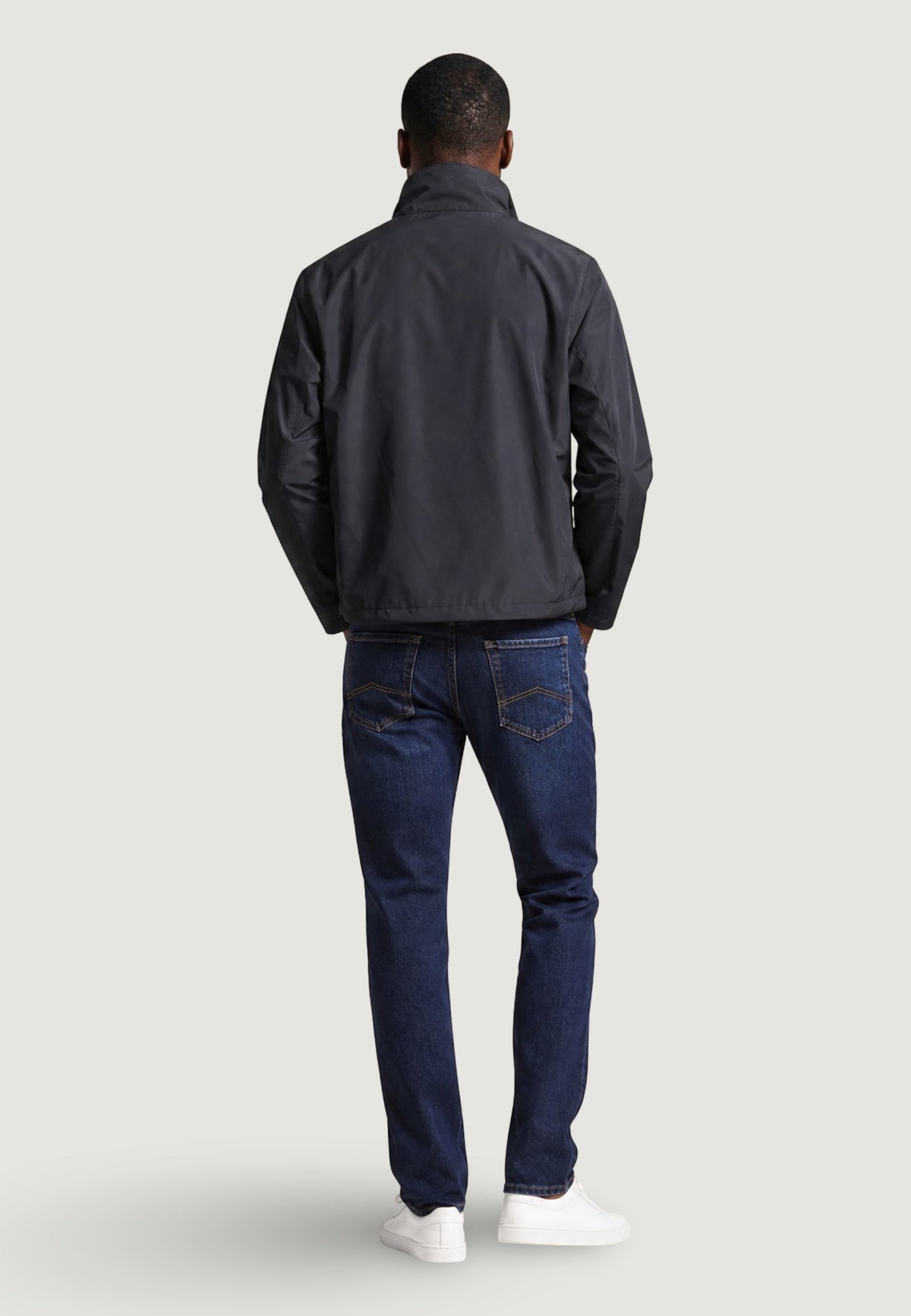 Armani Exchange Blouson Jas met Ritszakken – Zwart