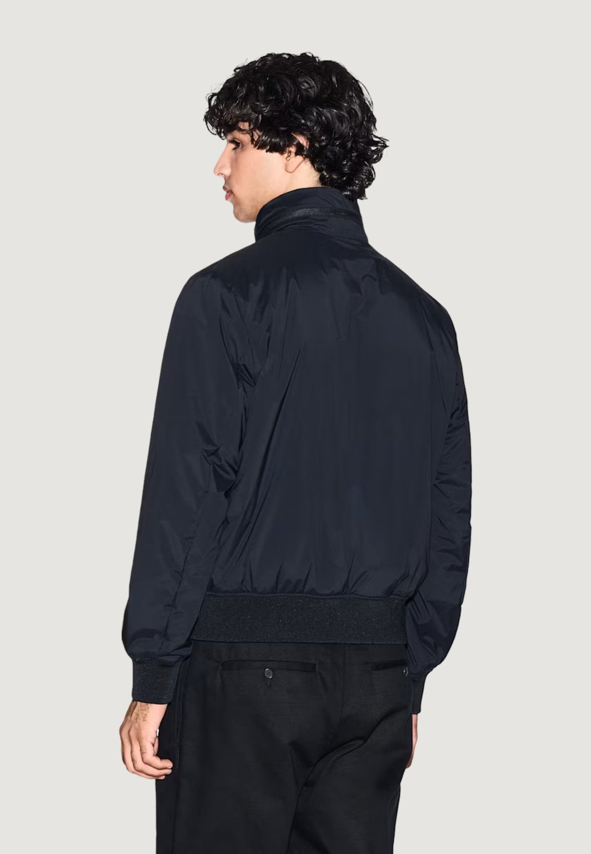Armani Exchange Blouson Jas met Knopen – Zwart