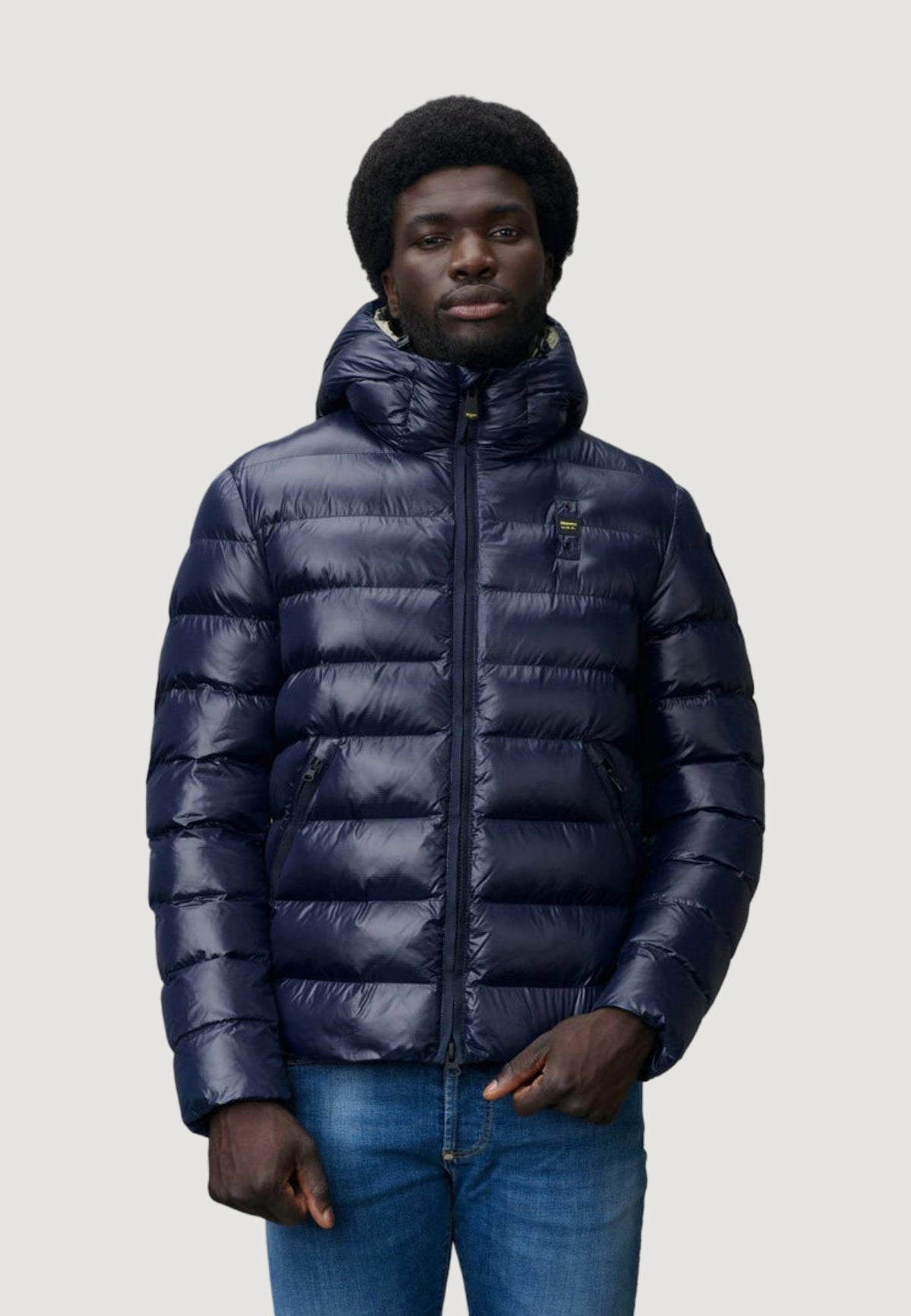 Blauer Adams Gewatteerde jas met ritssluiting – Blauw