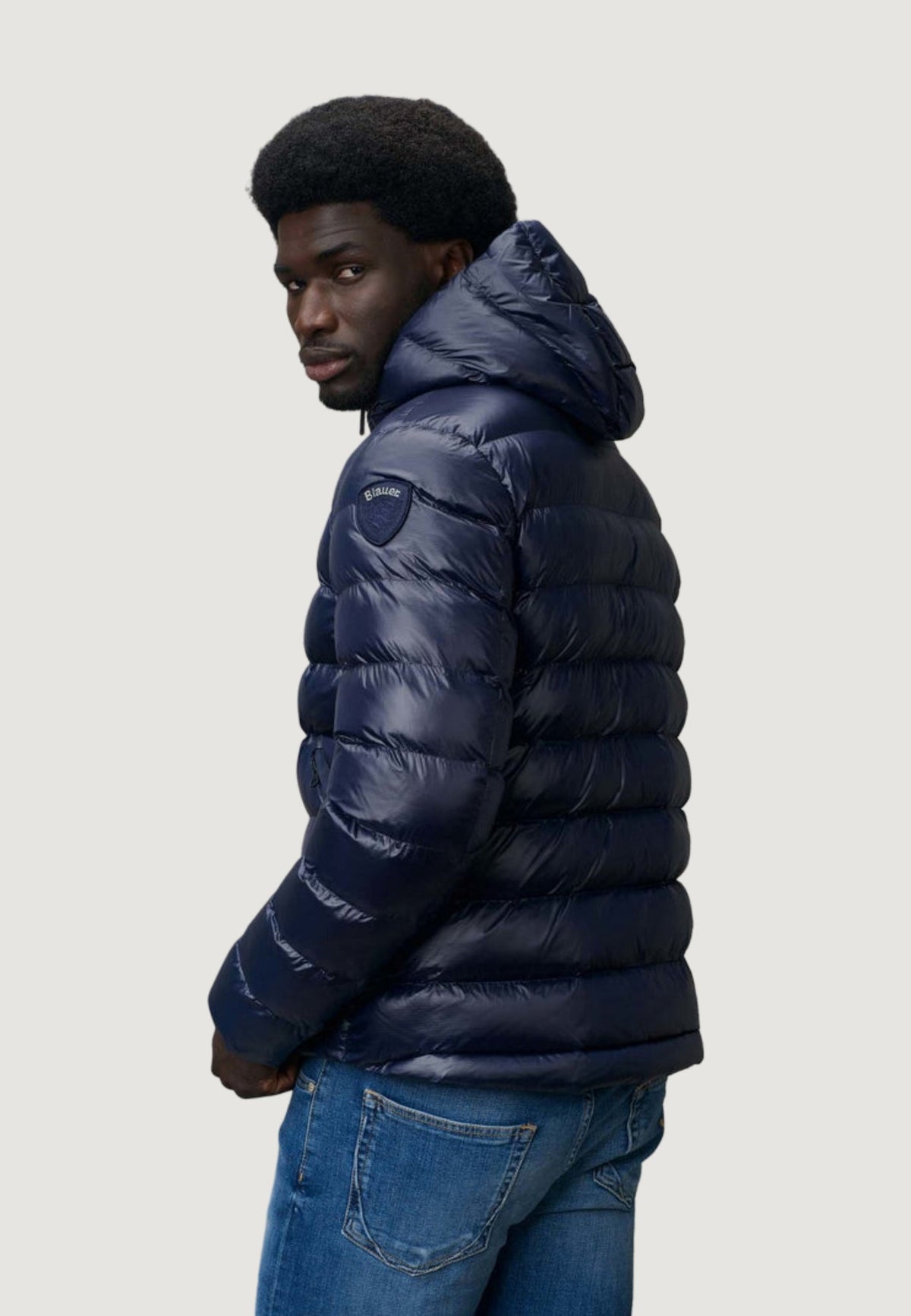 Blauer Adams Gewatteerde jas met ritssluiting – Blauw