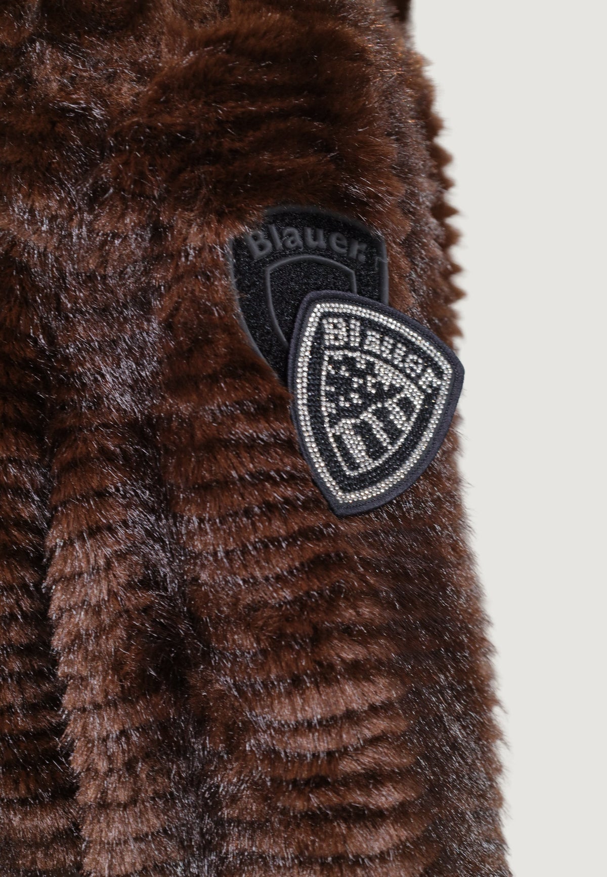 Blauer Fanevil Gewatteerde jas met capuchon – Bruin