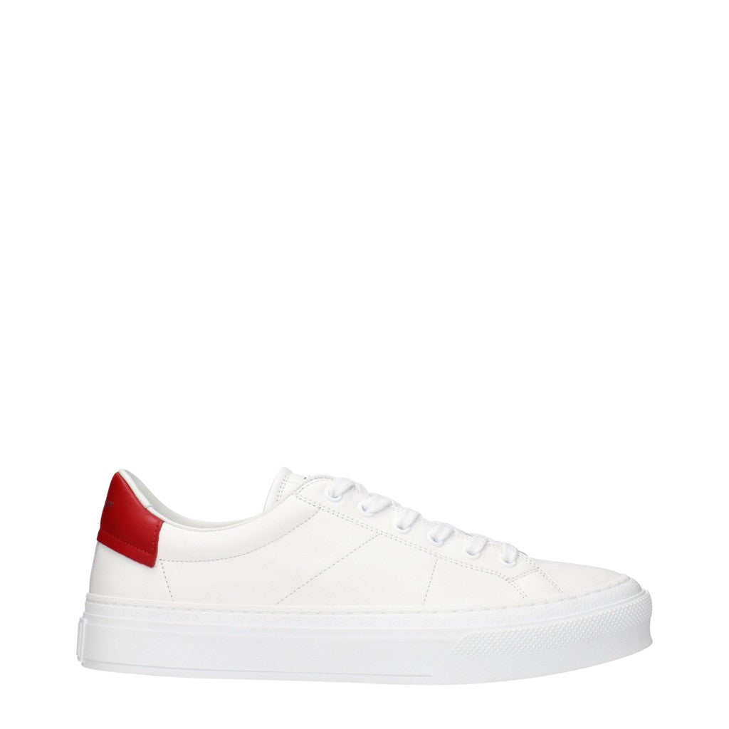 Givenchy City Sport Leren Sneakers – Wit / Donkerrood