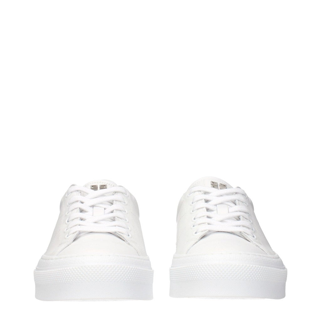 Givenchy City Sport Leren Sneakers – Wit / Donkerrood