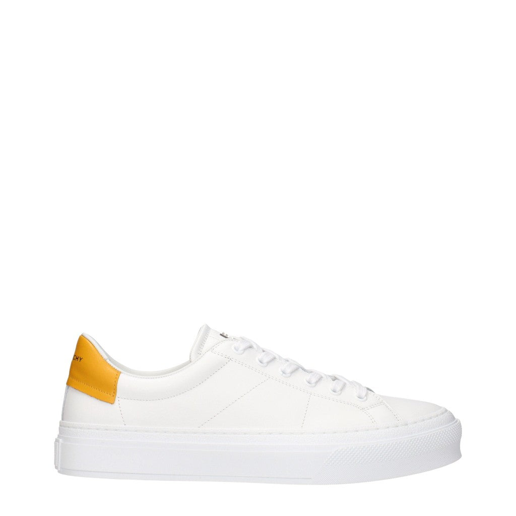 Givenchy City Sport Leren Sneakers – Wit / Geel