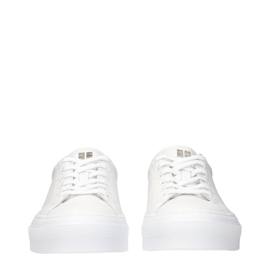 Givenchy City Sport Leren Sneakers – Wit / Geel