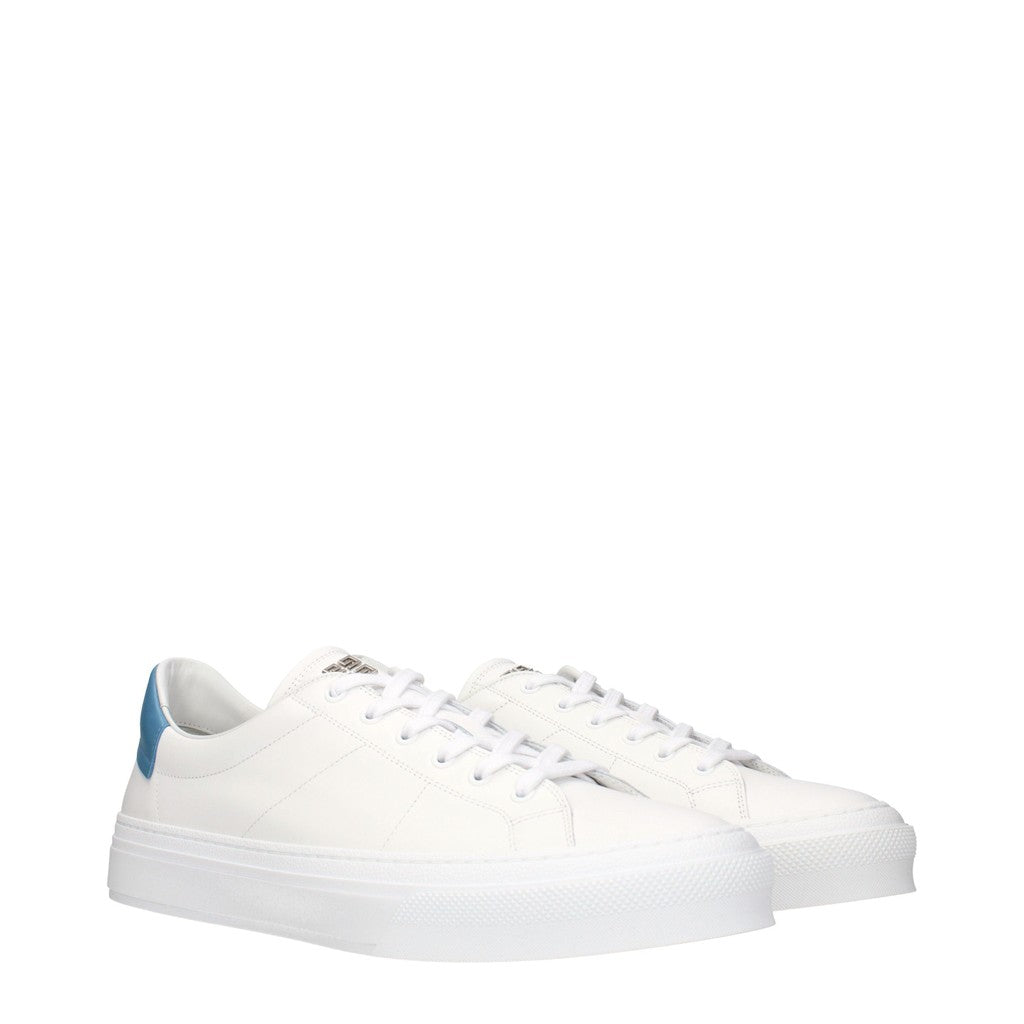 Givenchy City Sport Leren Sneakers – Wit / Lichtblauw