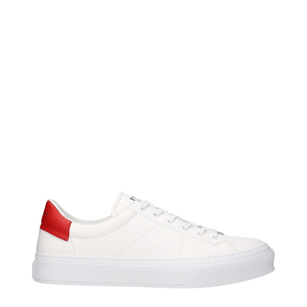 Givenchy City Sport Leren Sneakers – Wit / Rood
