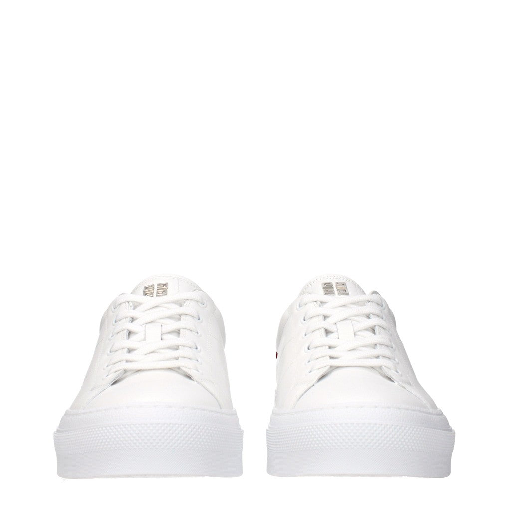 Givenchy City Sport Leren Sneakers – Wit / Rood
