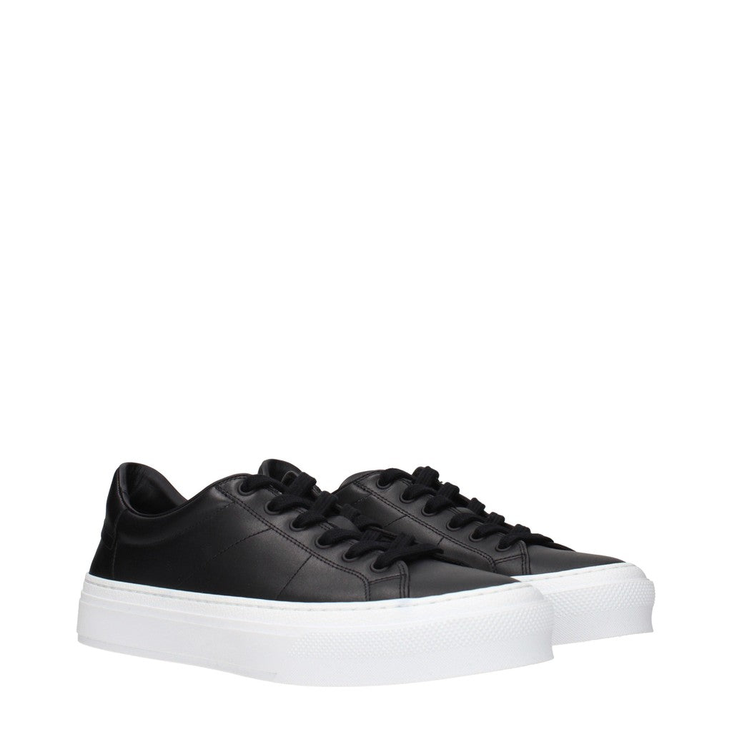 Givenchy City Sport Leren Sneakers – Zwart