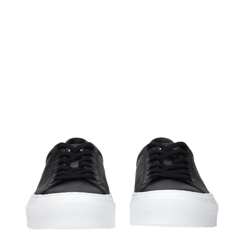 Givenchy City Sport Leren Sneakers – Zwart