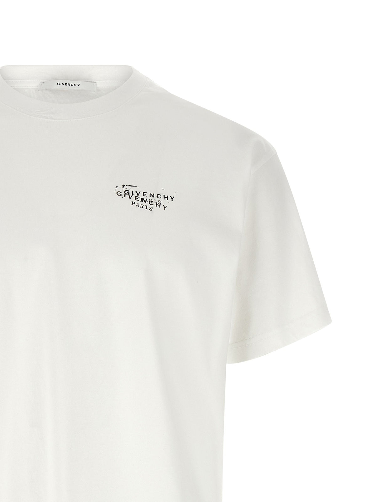 Givenchy Stamp T-shirt Heren – Wit