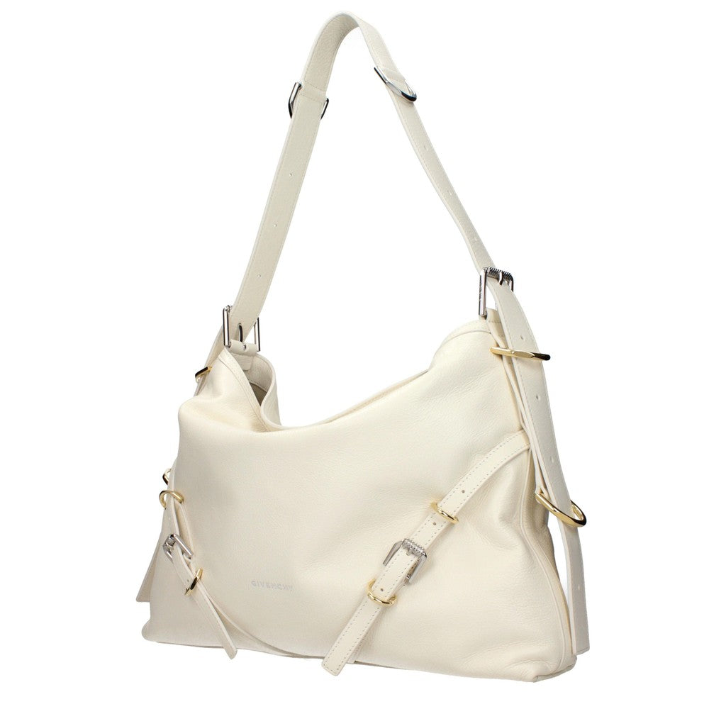 Givenchy Voyou Leren Schoudertas – Ivoor