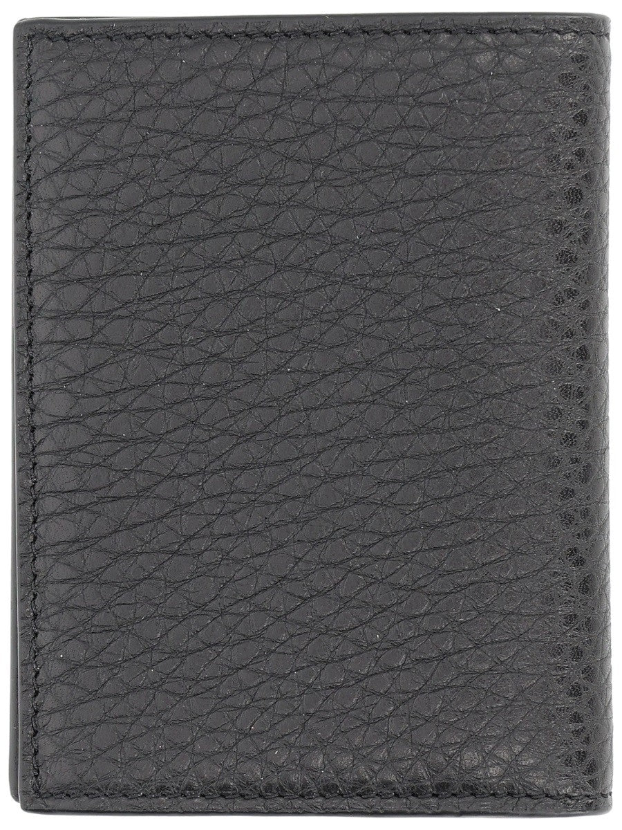 Givenchy Kaarthouder van generfd leer – Zwart