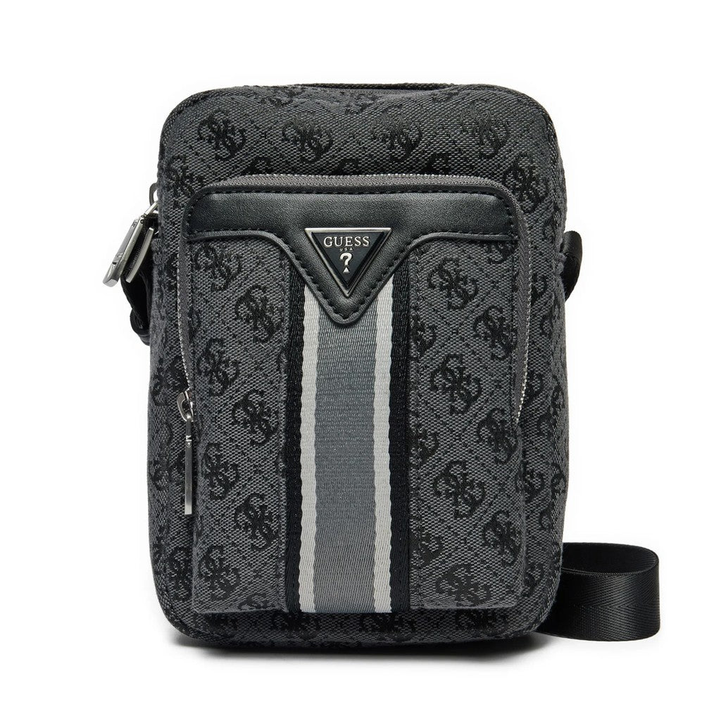 Guess Crossbodytas met logoprint – Grijs / Zwart