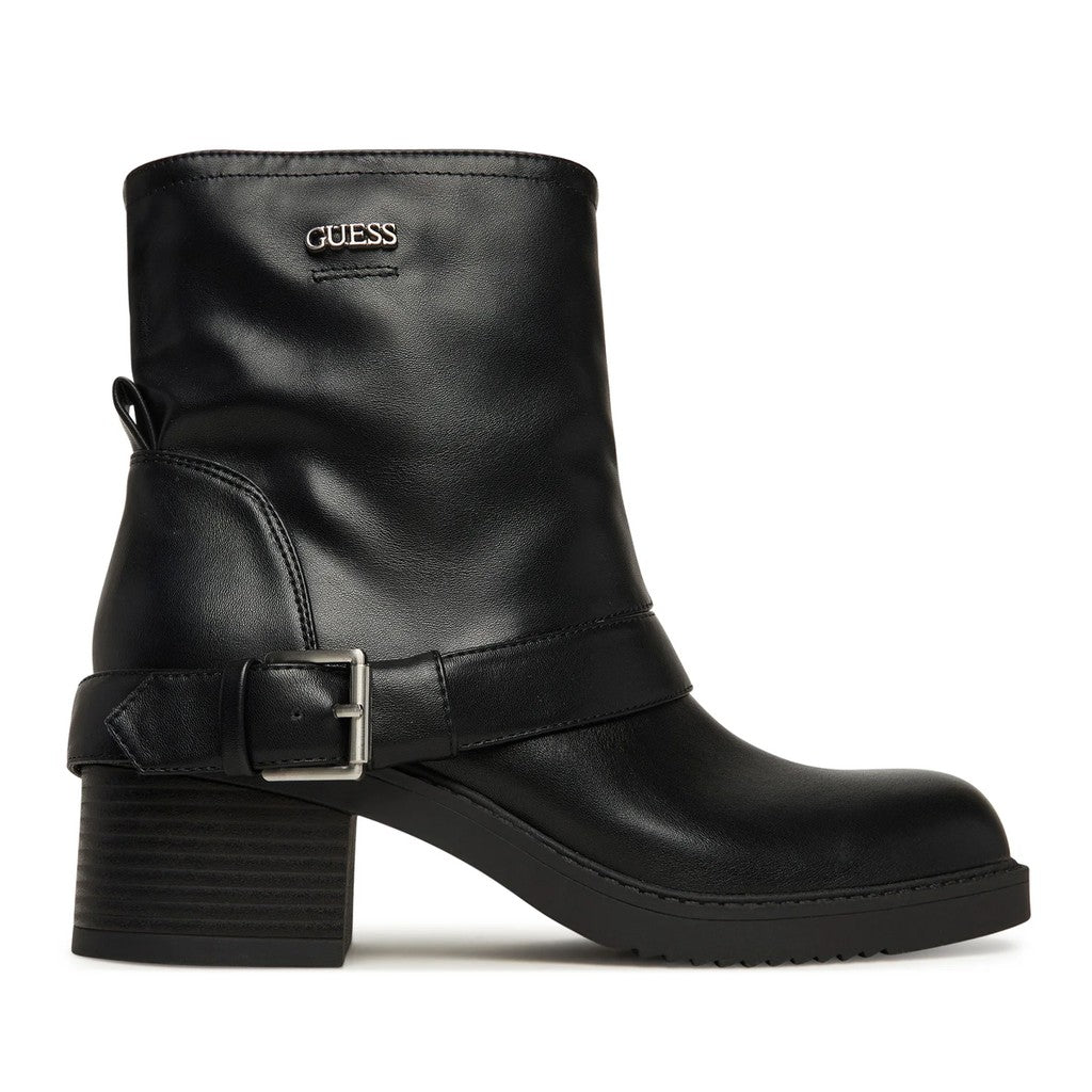 Guess Enkellaarzen met logo – Zwart