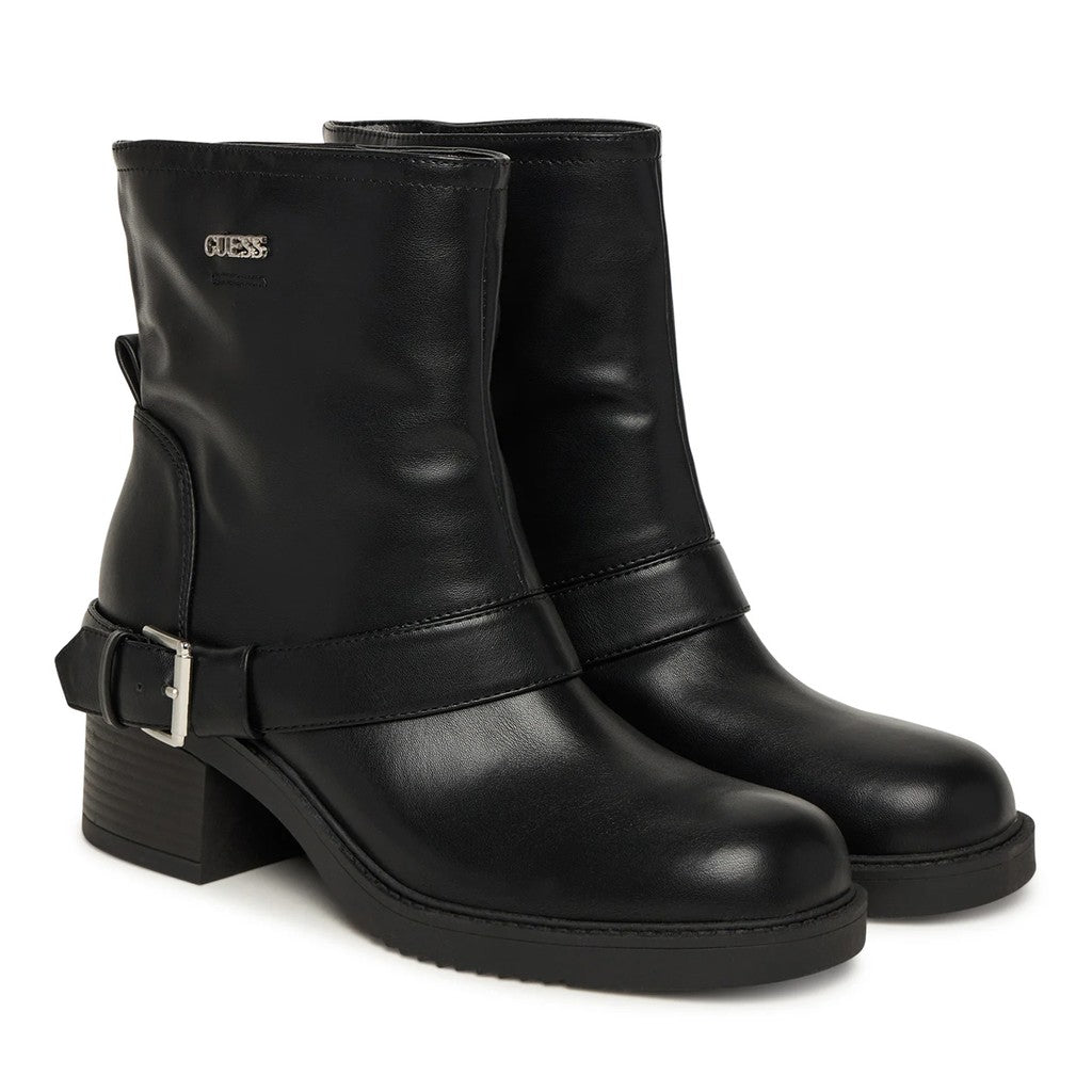 Guess Enkellaarzen met logo – Zwart