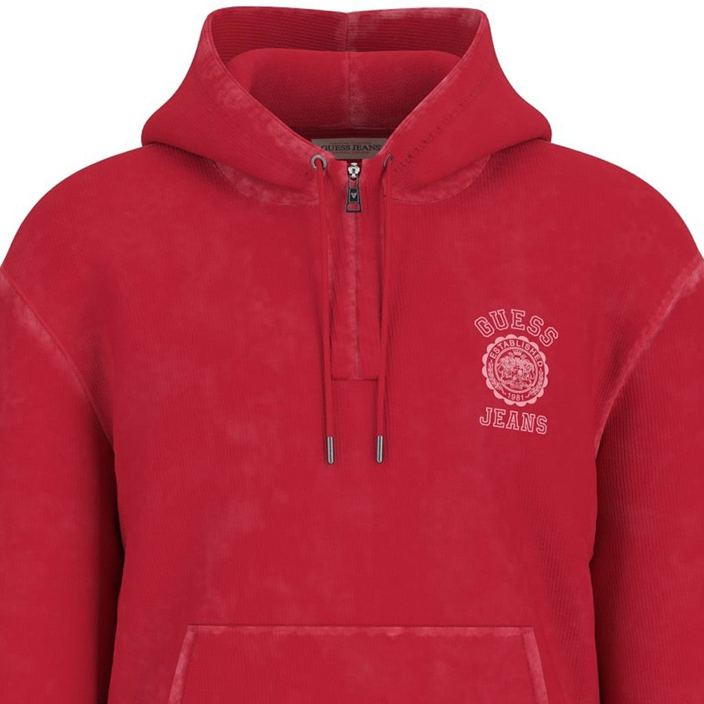 Guess Hoodie met logoprint – Rood
