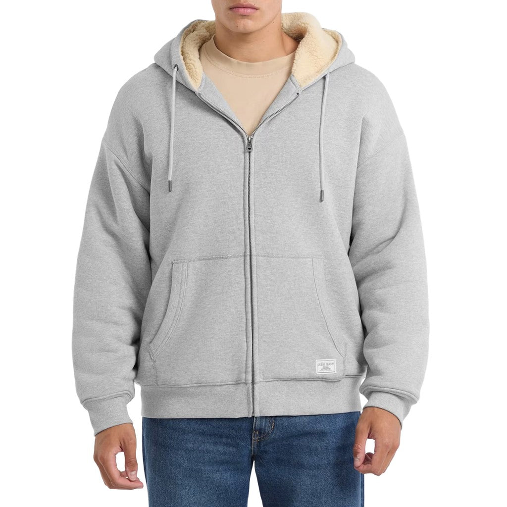 Guess Hoodie met rits – Grijs