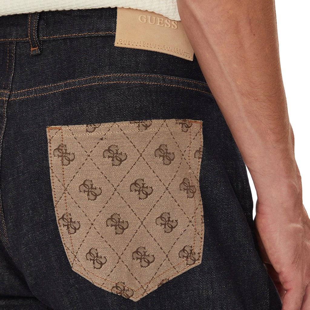 Guess Jeans met logoborduring – Zwart