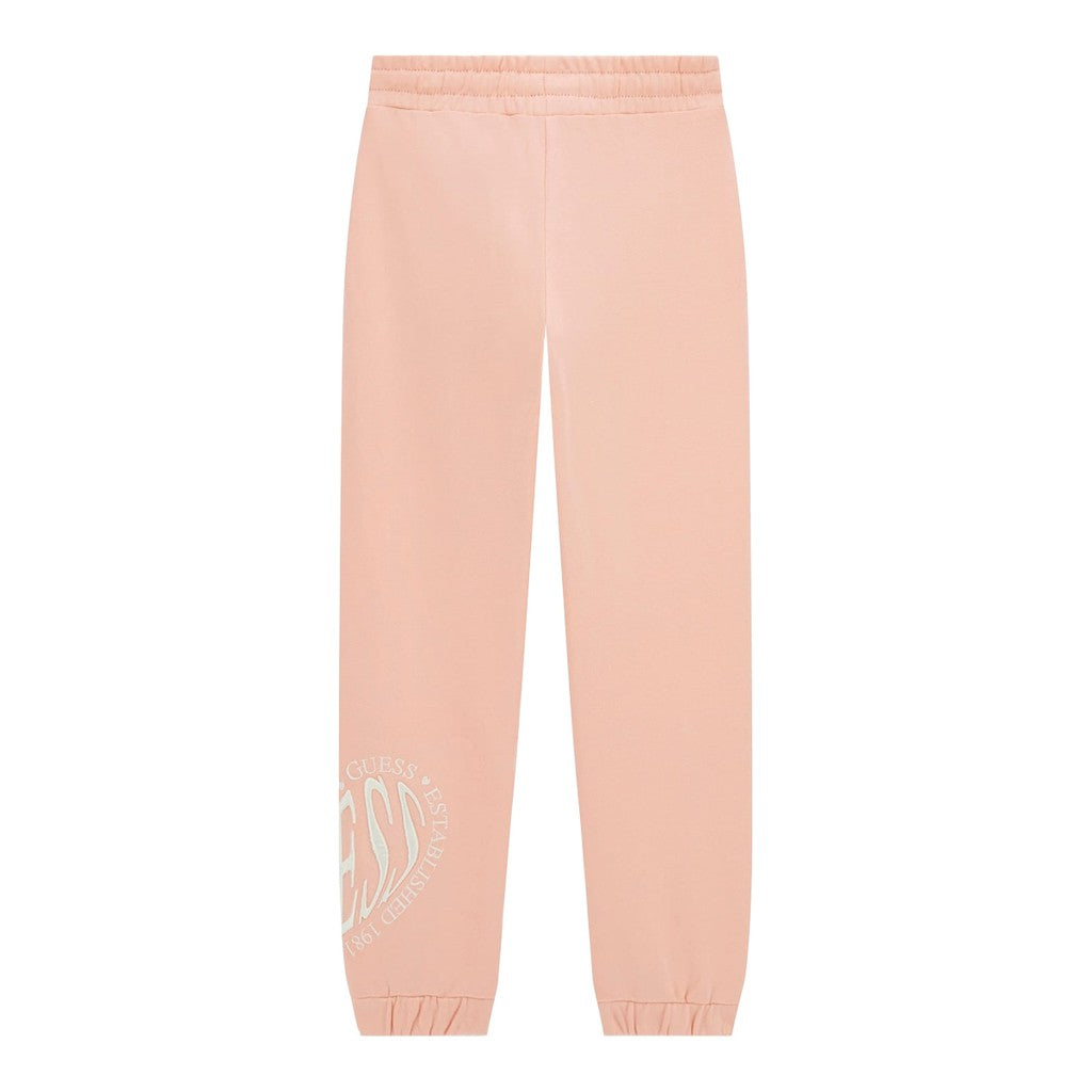 Guess Kids Broek met logoborduring – Perzik