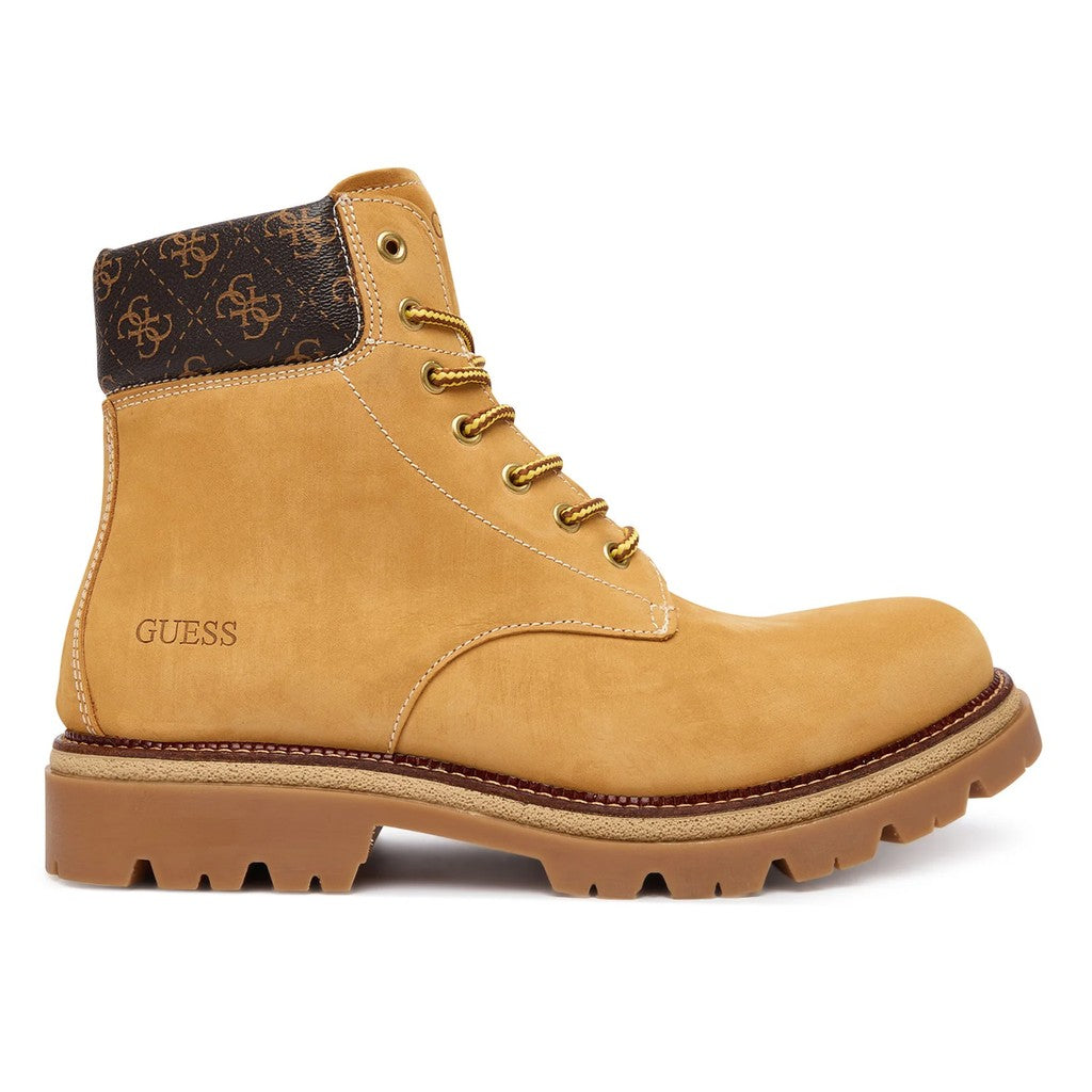 Guess Leren veterboots – Camel