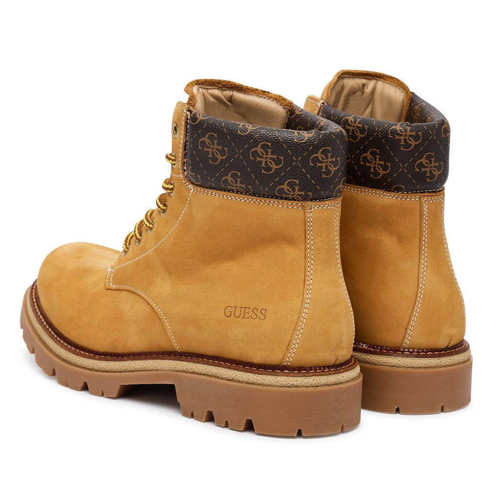Guess Leren veterboots – Camel