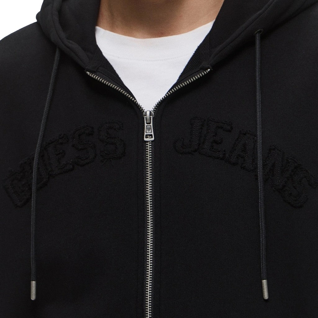 Guess Mouwloze hoodie met rits – Zwart
