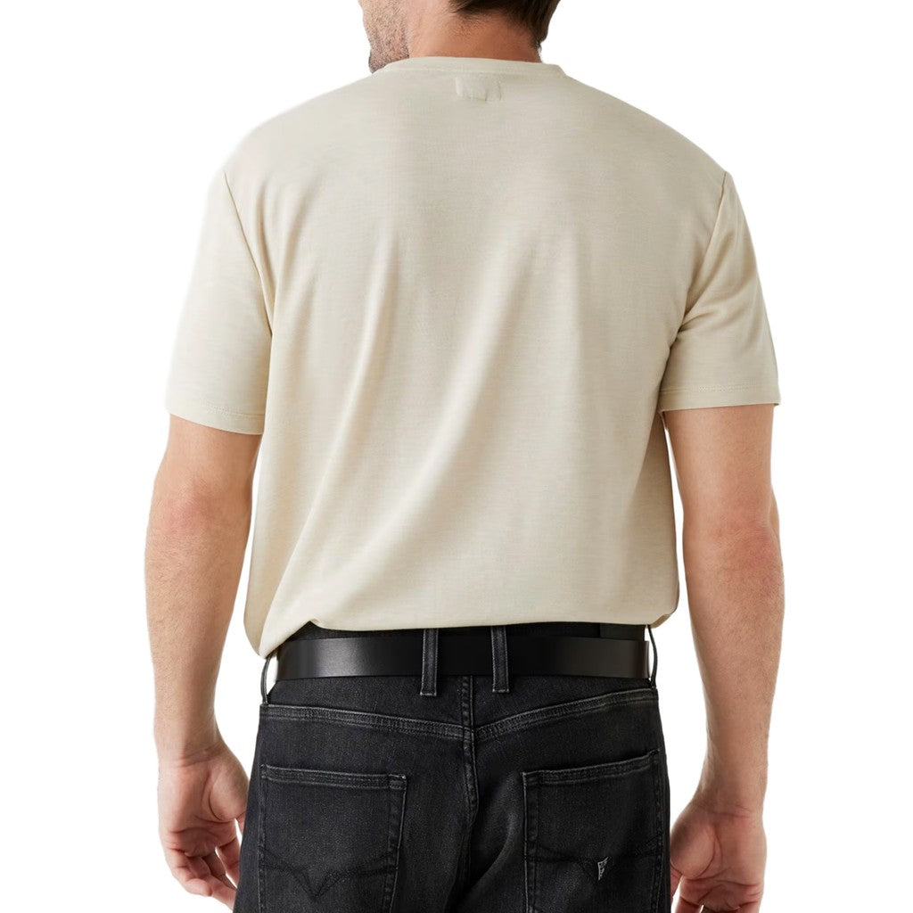 Guess Regular fit T-shirt met logo – Ecru