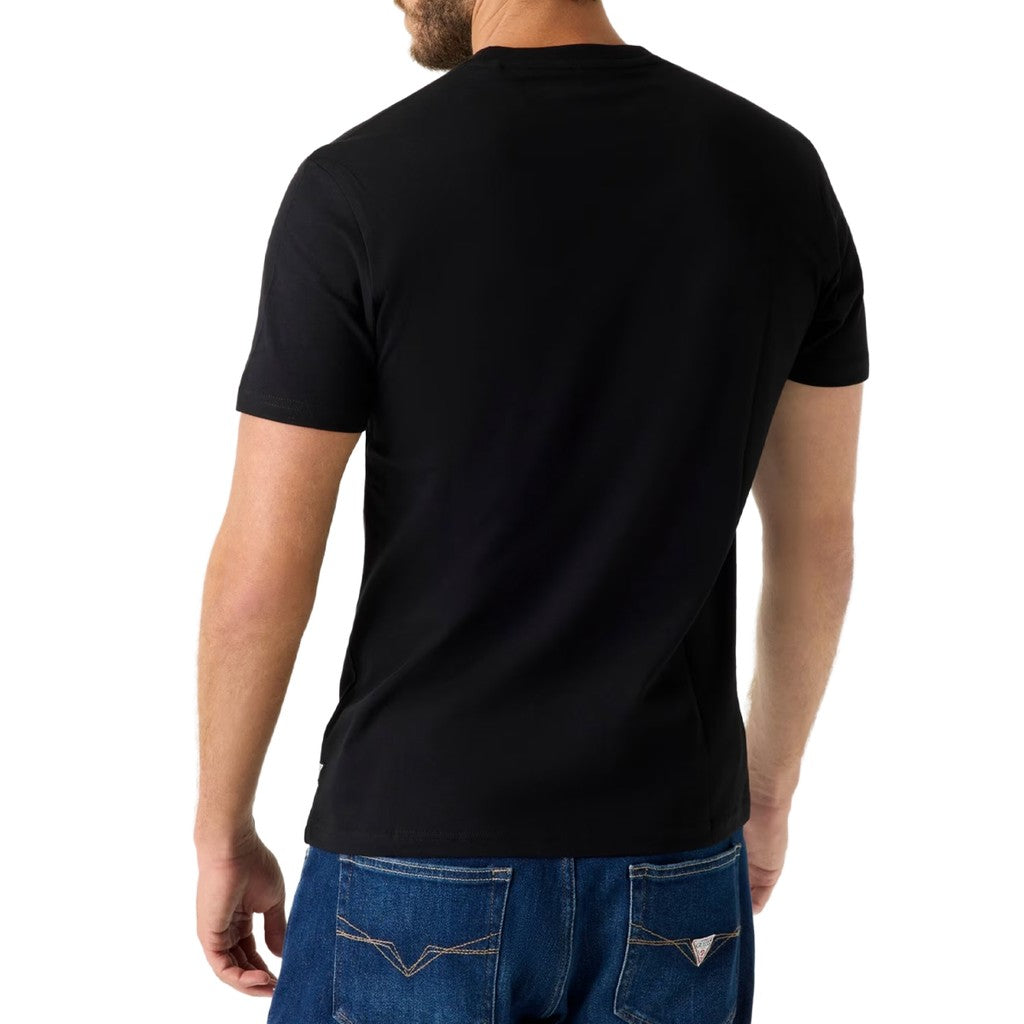 Guess Regular fit T-shirt met logo – Zwart