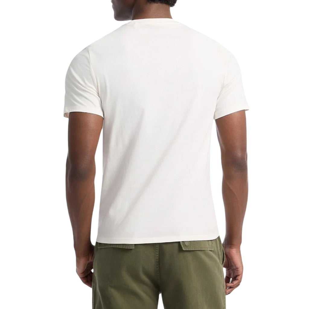 Guess Slim fit T-shirt met logoborduring – Wit