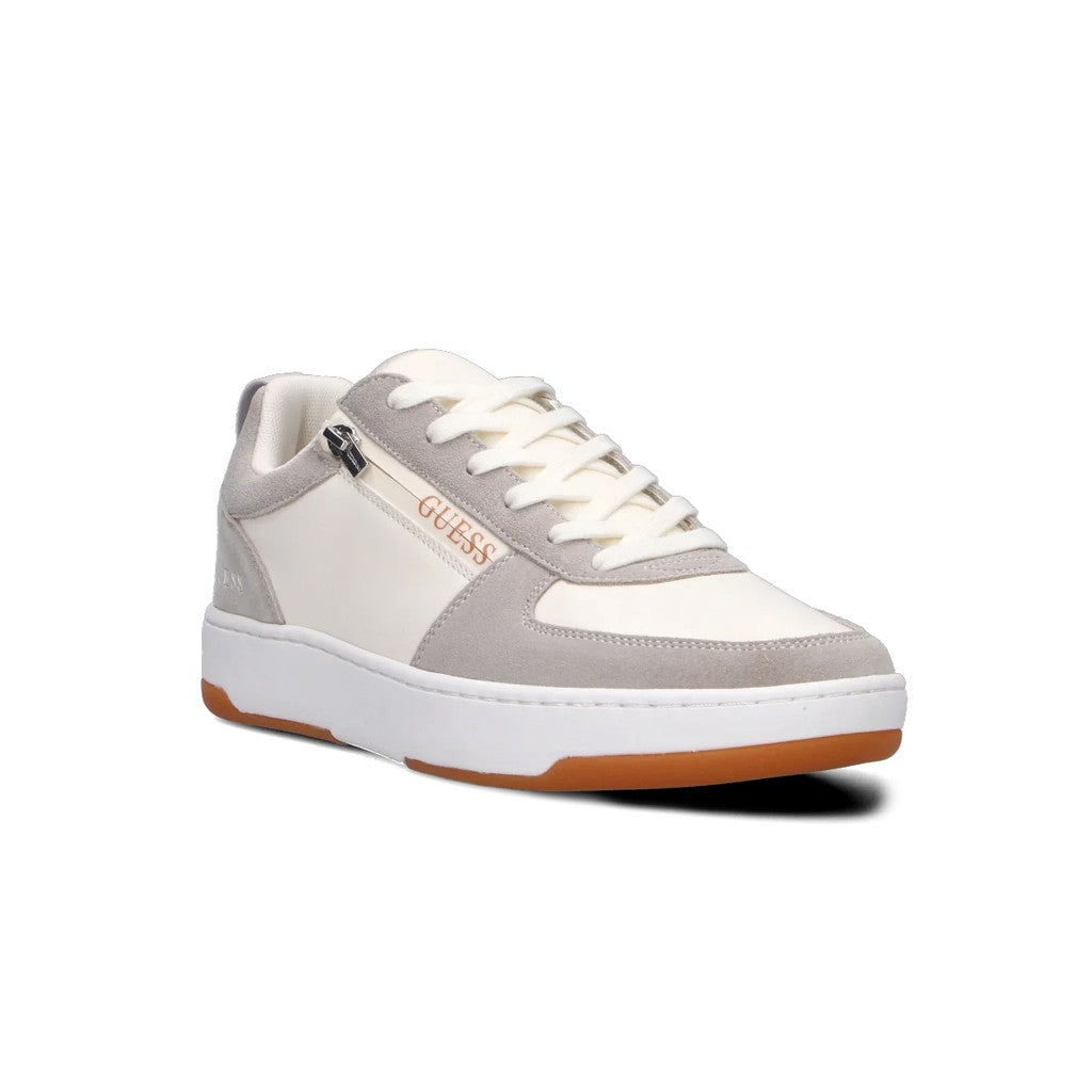 Guess Sneakers met rits – Crème