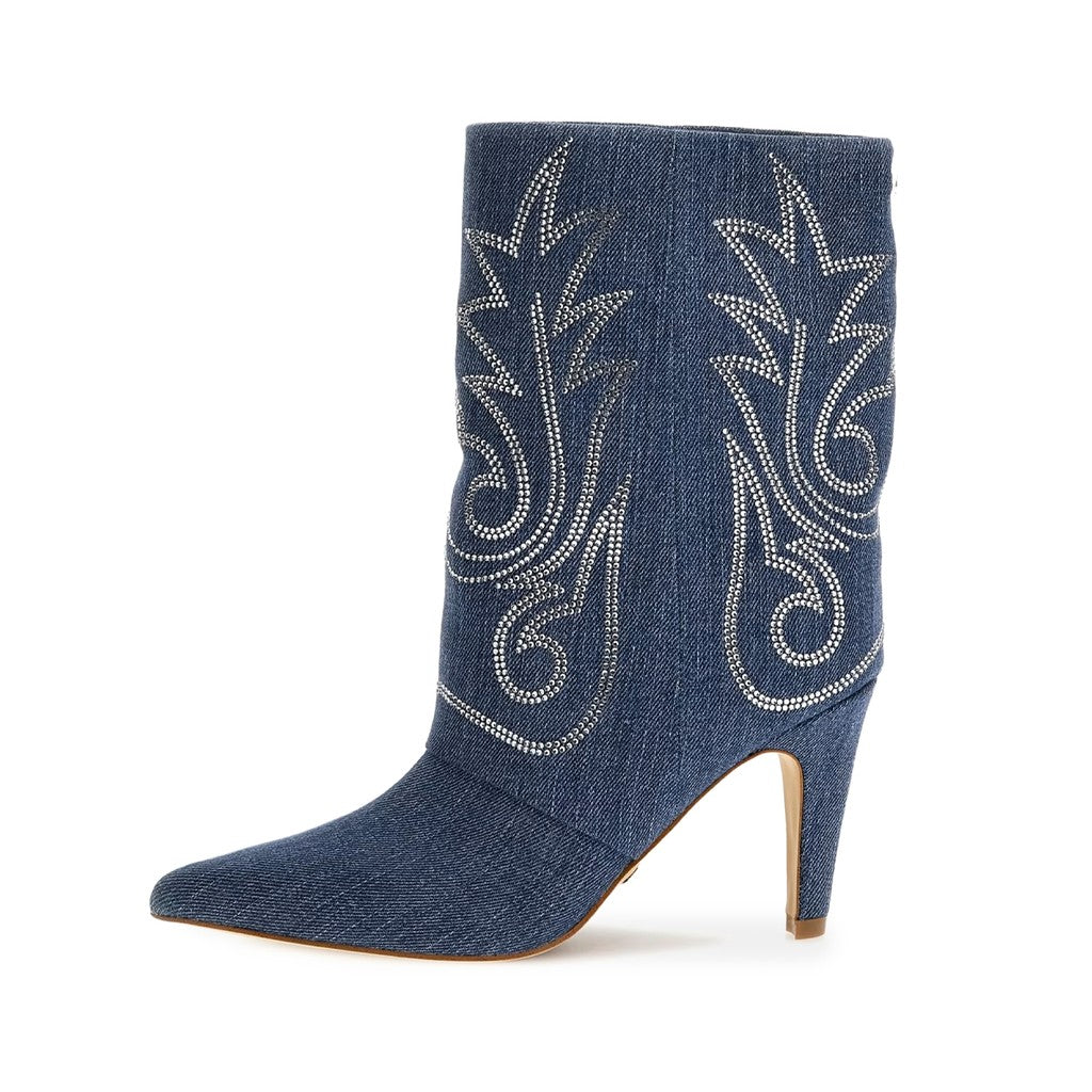 Guess Stoffen enkellaarzen – Blauw