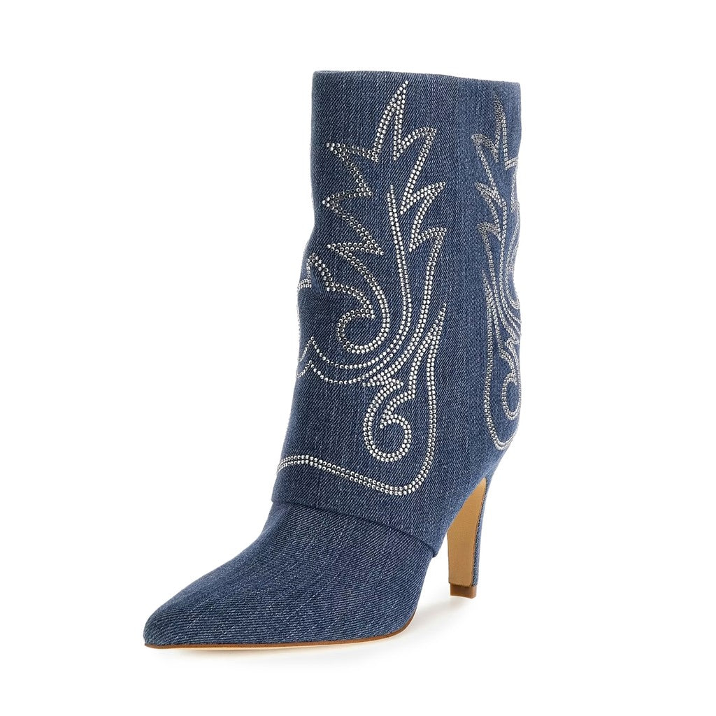 Guess Stoffen enkellaarzen – Blauw