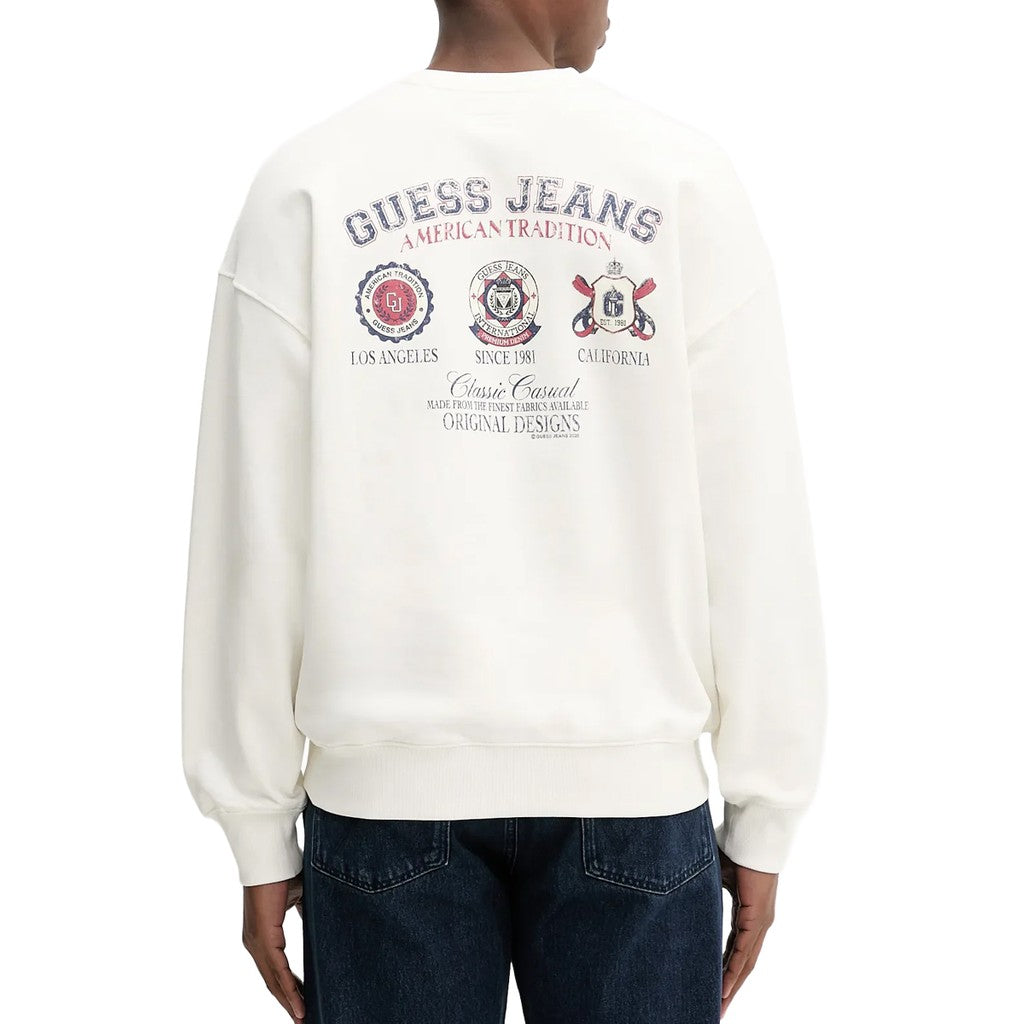 Guess Sweater met logoprint – Wit