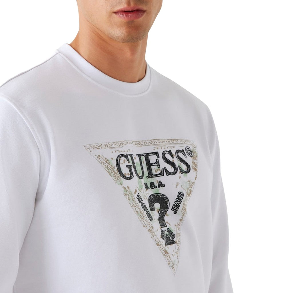 Guess Sweater met logoprint – Wit