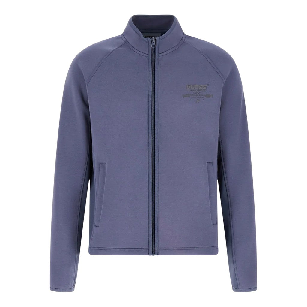 Guess Sweatvest met logoprint – Blauw