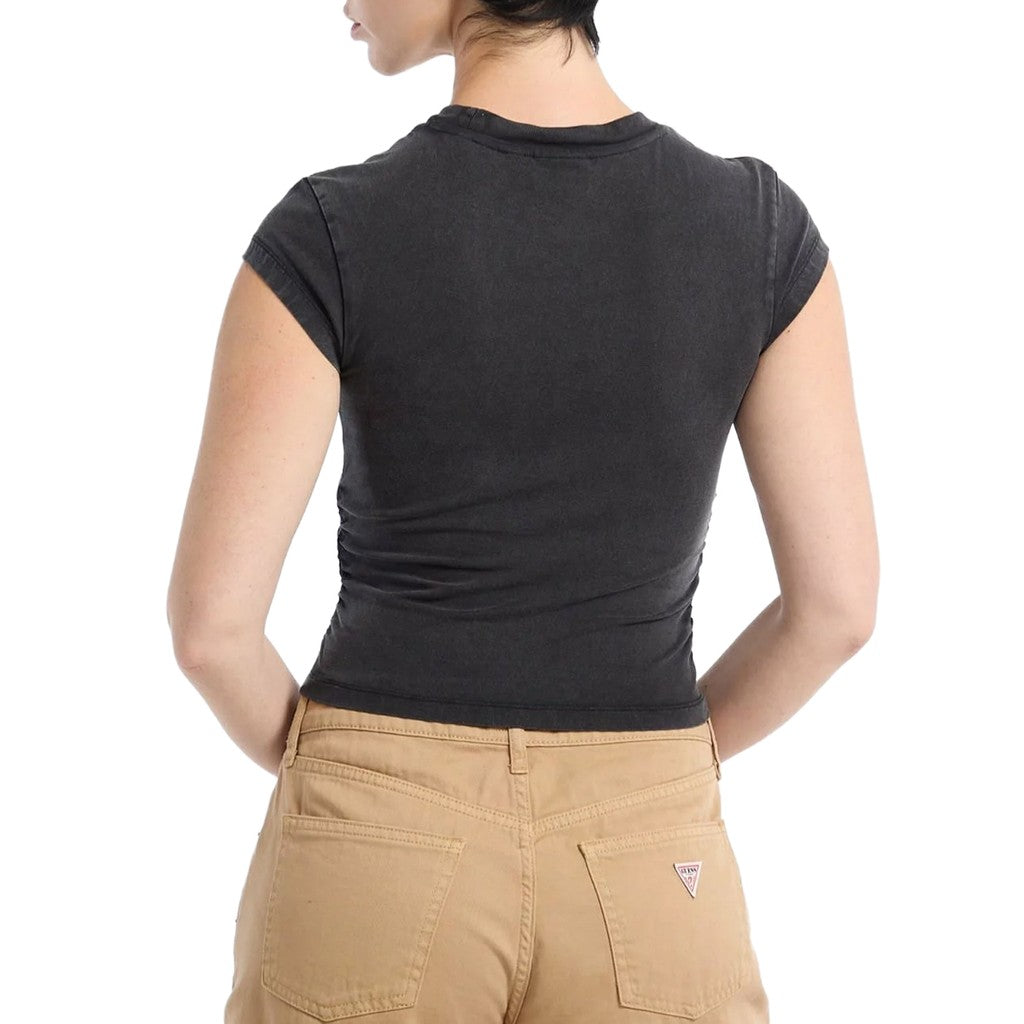 Guess T-shirt met logoborduring Dames – Meerkleurig