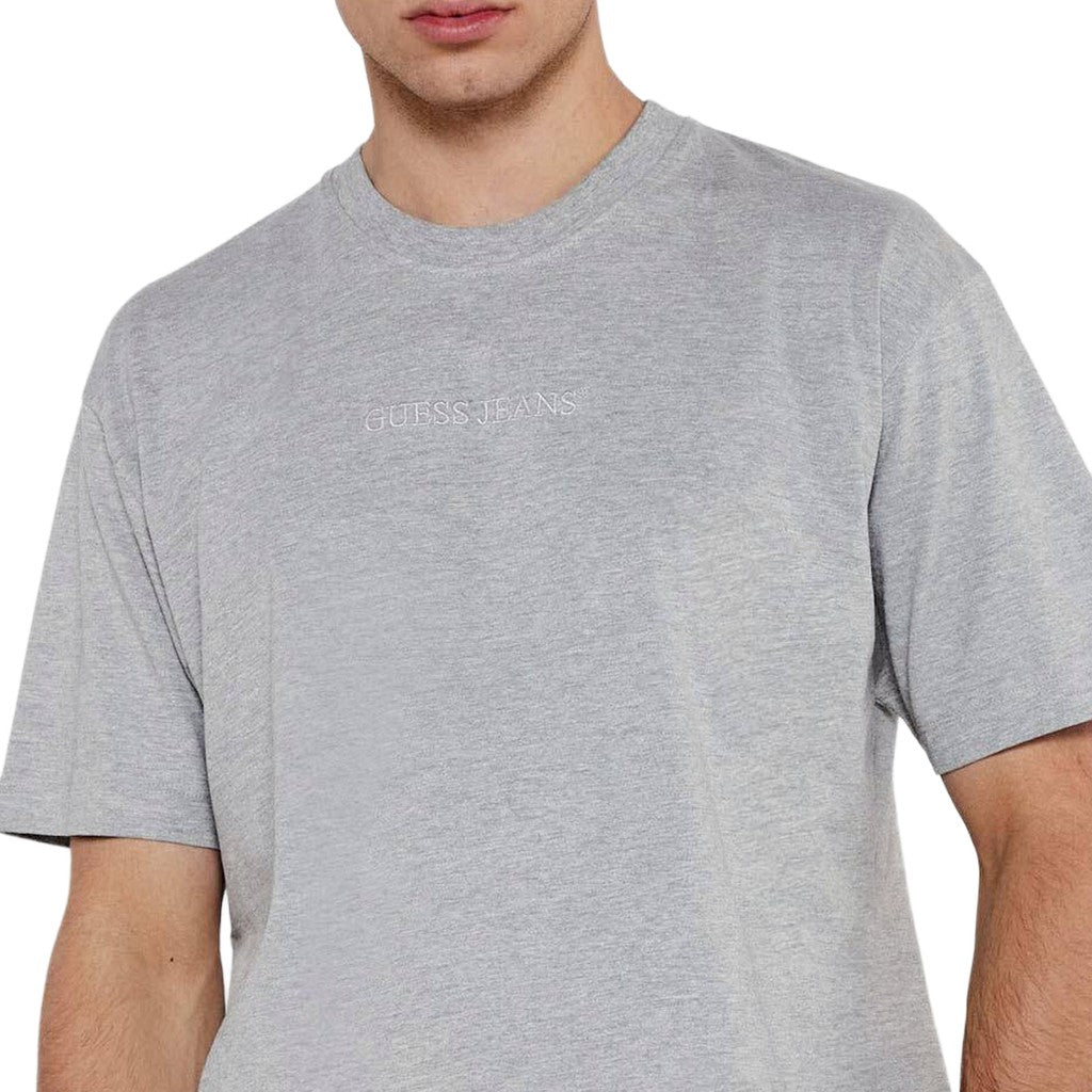 Guess T-shirt met logoborduring Heren – Grijs