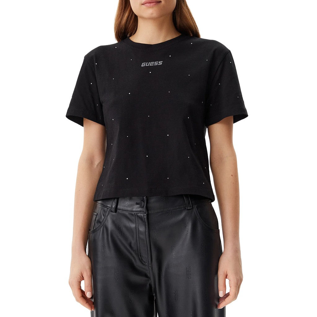 Guess T-shirt met logoprint Dames – Zwart
