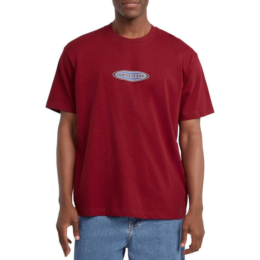 Guess T-shirt met logoprint Heren – Rood